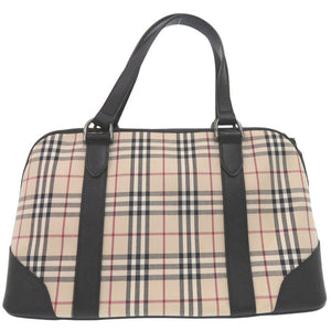 Burberry Handbag canvas Nova Check Mini Boston Duffel bag mens
