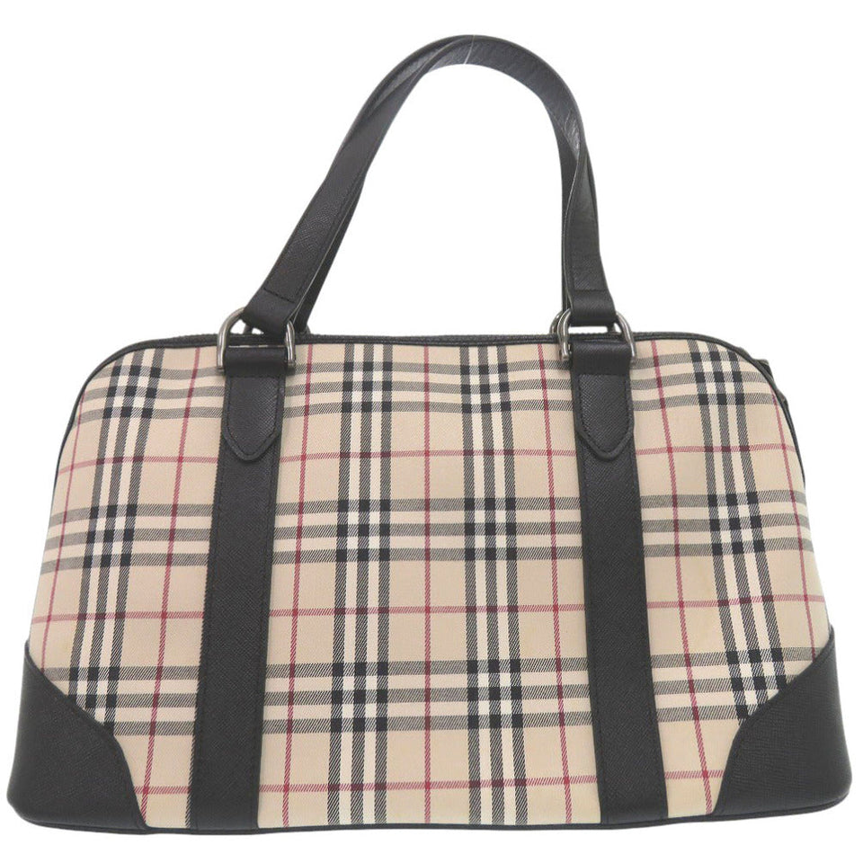 Burberry Handbag canvas Nova Check Mini Boston Duffel bag mens