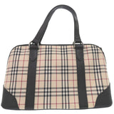 Burberry Handbag canvas Nova Check Mini Boston Duffel bag mens
