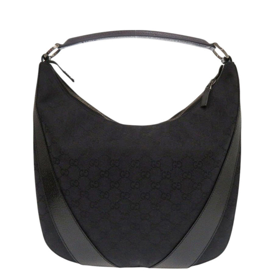 Gucci Handbag 124357 002214 GG canvas, leather black One Shoulder Bag Women