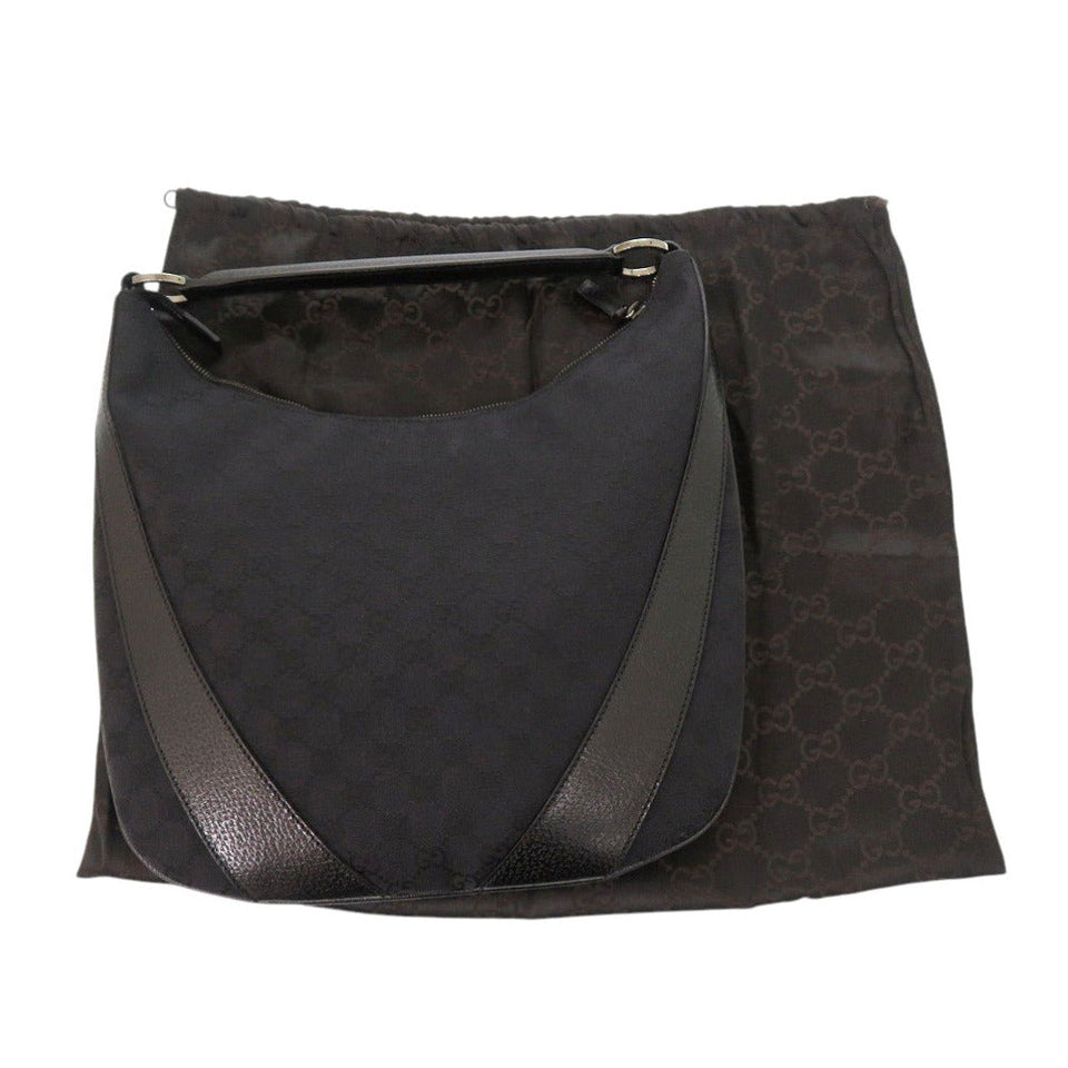 Gucci Handbag 124357 002214 GG canvas, leather black One Shoulder Bag Women
