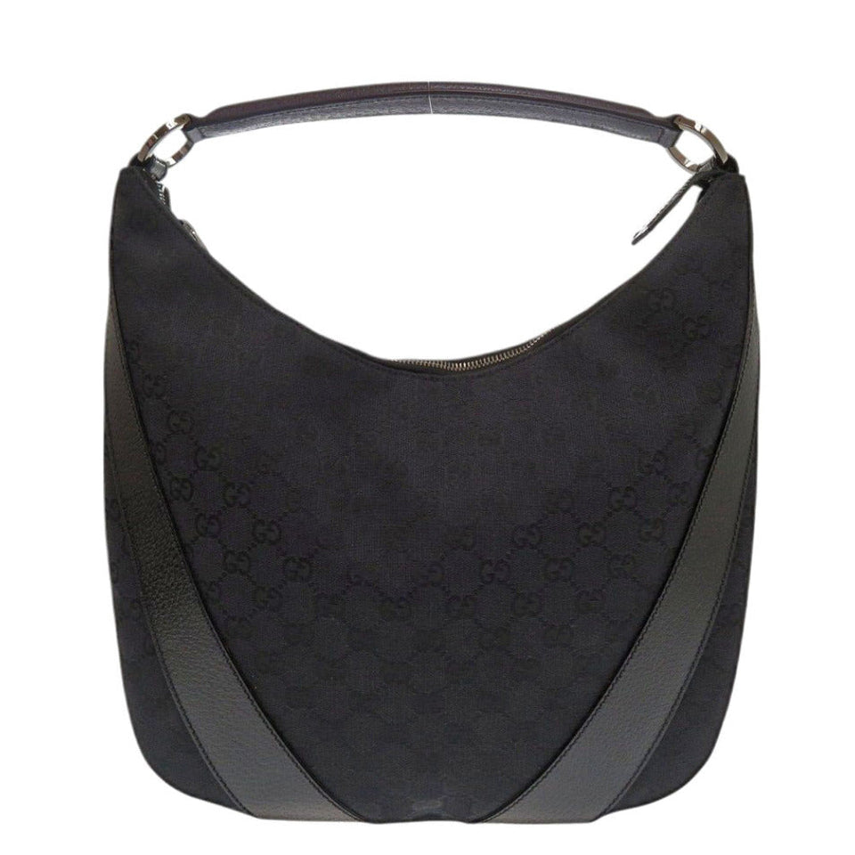 Gucci Handbag 124357 002214 GG canvas, leather black One Shoulder Bag Women