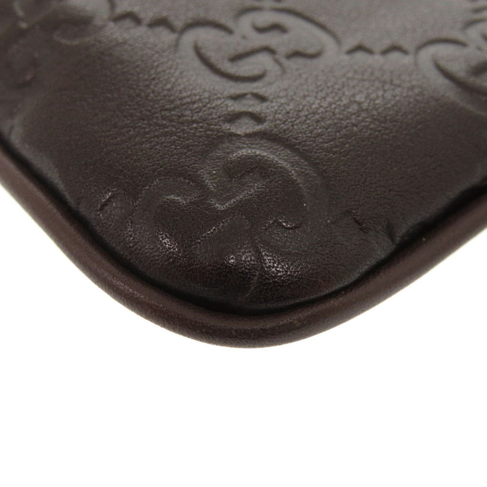 Gucci Coin case 233183 leather Brown Guccisima