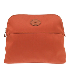 Hermes Pouch cotton Orange Bored porch GM Women
