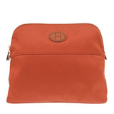 Hermes Pouch cotton Orange Bored porch GM Women