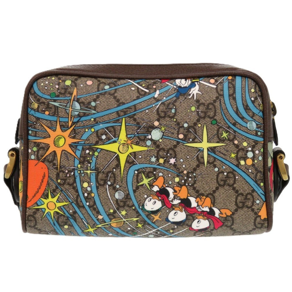 Gucci Shoulder Bag 648124 GG Supreme, PVC Brown x Disney Donald