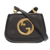 Gucci Shoulder Bag 698635 leather black Shoulder pouch Blondy Women