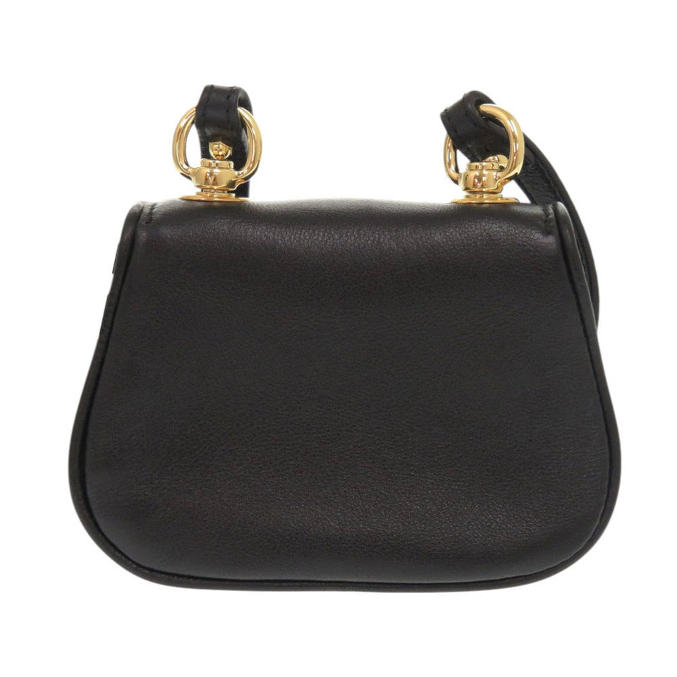 Gucci Shoulder Bag 698635 leather black Shoulder pouch Blondy Women