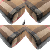 Burberry Shoulder Bag Canvas, Leather Brown Mega check mens