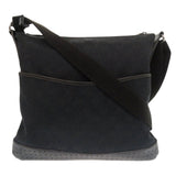 Gucci Shoulder Bag 145857 GG canvas, leather black Women