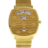 Gucci Watches Quartz 157.3 Stainless Steel gold Quartz GRIP white dial mens