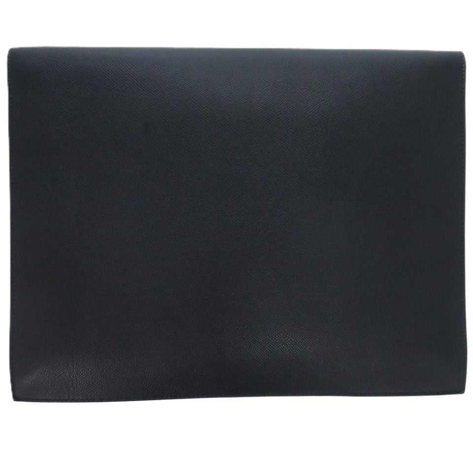 Hermes Clutch bag Courchevel Navy Sac Adepeche