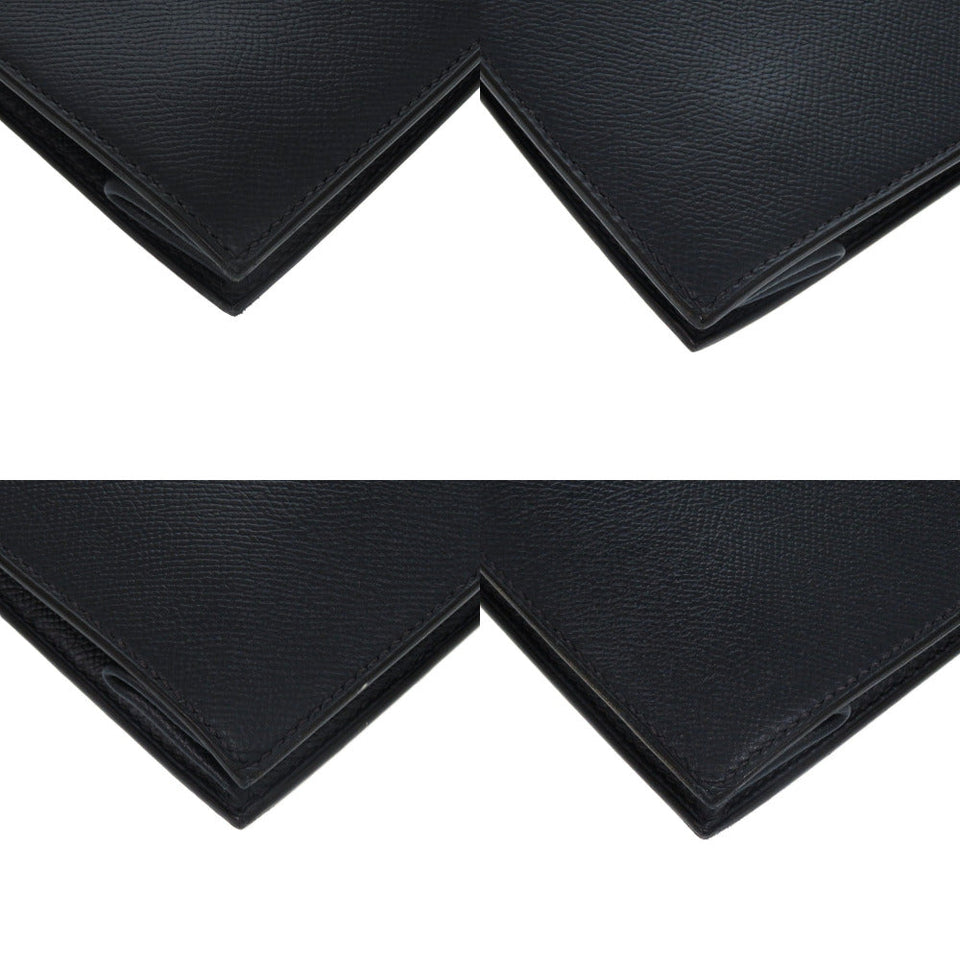 Hermes Clutch bag Courchevel Navy Sac Adepeche