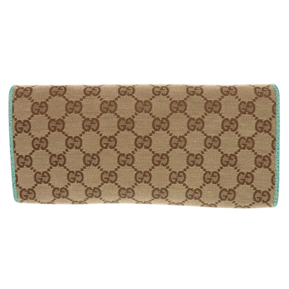 Gucci Shoulder Bag 117594 GG canvas Blue type Bamboo Women