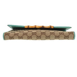 Gucci Shoulder Bag 117594 GG canvas Blue type Bamboo Women