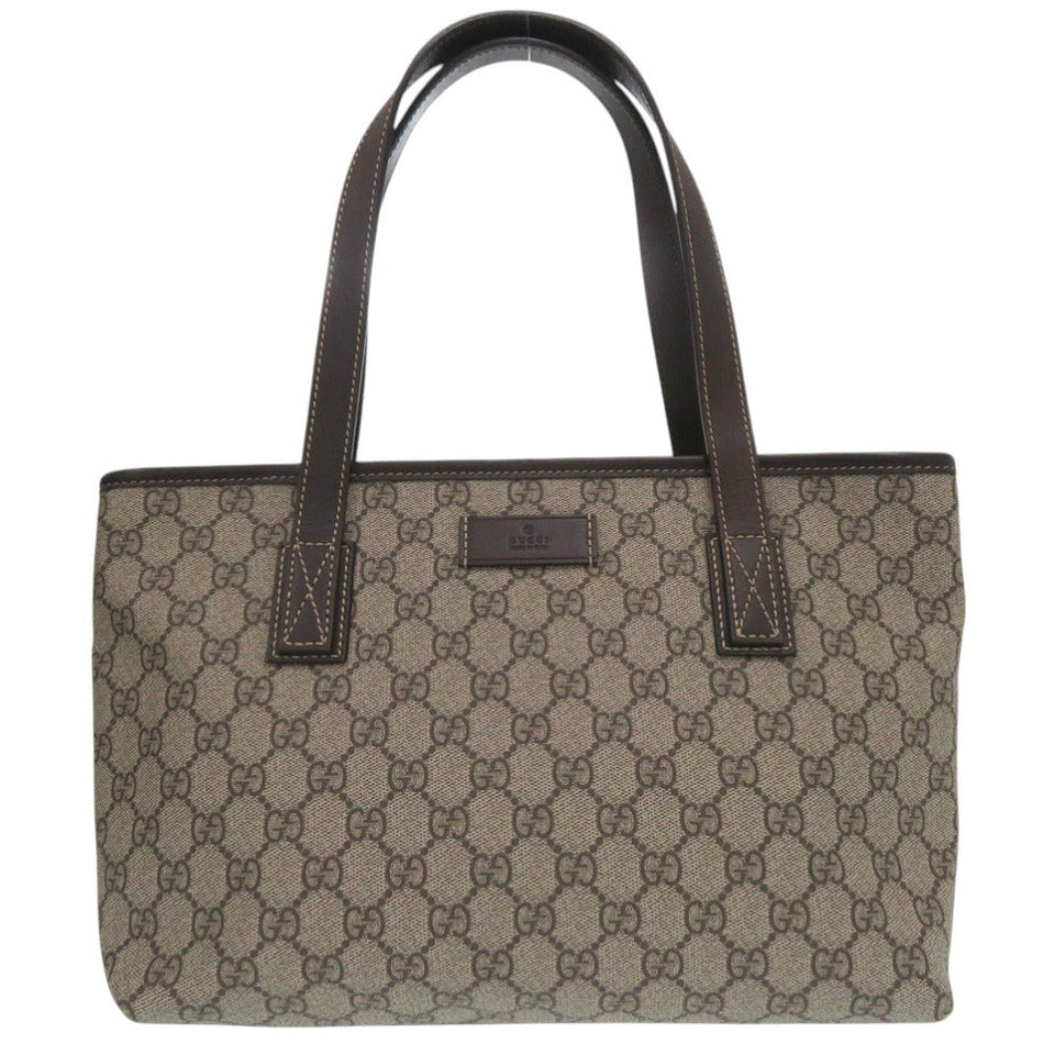 Gucci Tote Bag 211186 PVC beige GG Supreme
