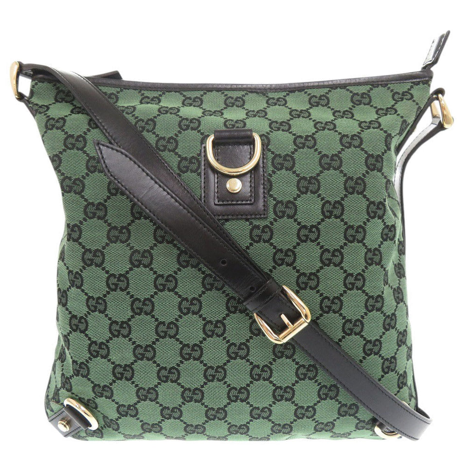 Gucci Shoulder Bag 272400 GG canvas, leather green Abbey