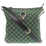 Gucci Shoulder Bag 272400 GG canvas, leather green Abbey