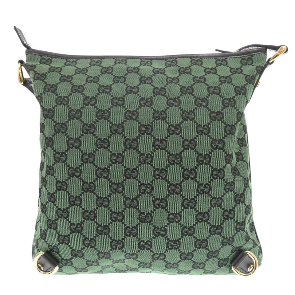 Gucci Shoulder Bag 272400 GG canvas, leather green Abbey
