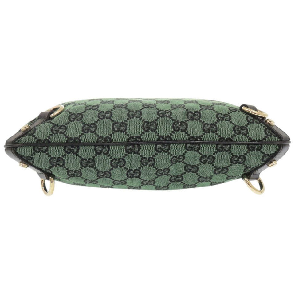 Gucci Shoulder Bag 272400 GG canvas, leather green Abbey