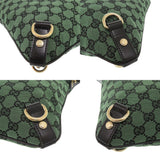Gucci Shoulder Bag 272400 GG canvas, leather green Abbey