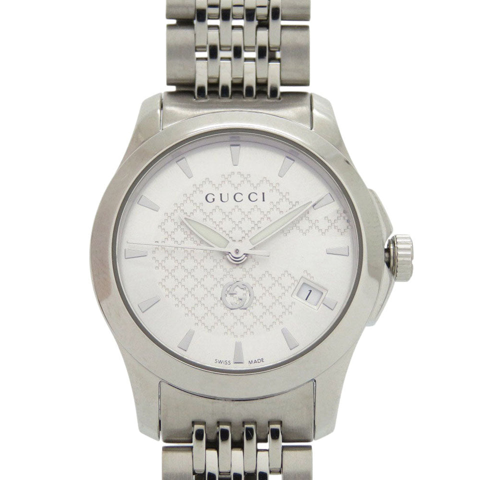 Gucci Watches Quartz 126.5 Stainless Steel Silver G timeless Silver dial