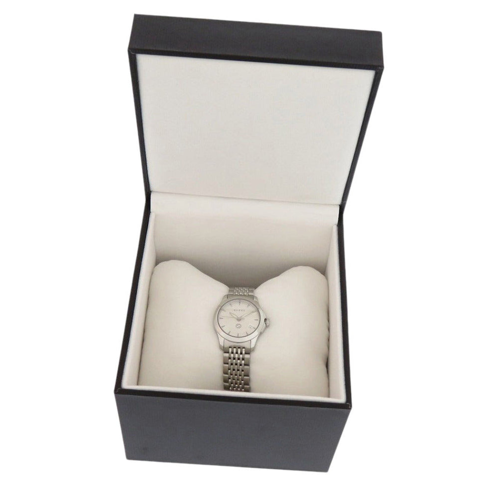 Gucci Watches Quartz 126.5 Stainless Steel Silver G timeless Silver dial