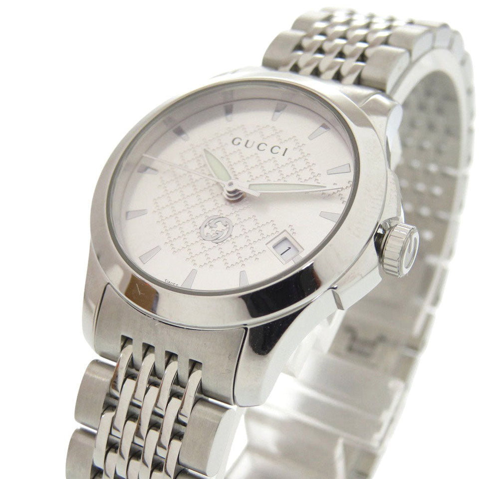 Gucci Watches Quartz 126.5 Stainless Steel Silver G timeless Silver dial