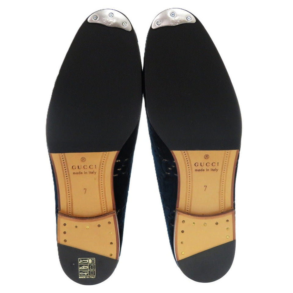 Gucci Other shoes 430088 leather Navy Horsebit 7