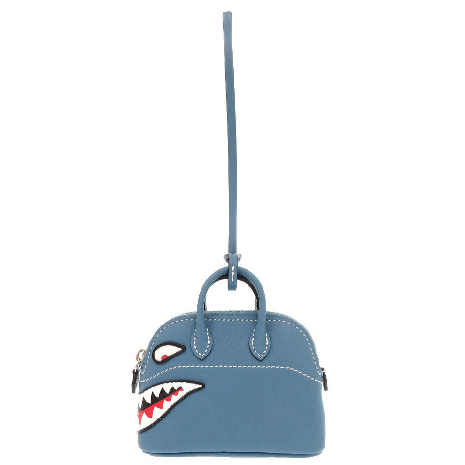 Hermes Handbag Vaux Swift new blue gene Bolid Shark