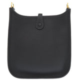 Hermes Shoulder Bag Taurillon Clemence black Evelyn TPM Amazone Short Strap