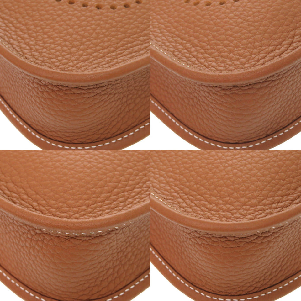 Hermes Shoulder Bag Taurillon Clemence gold Evelyn TPM Amazone