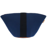 Hermes Pouch Canvas, Cotton Indigo blue Palmir Trapezoid Pouch
