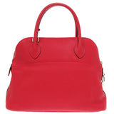 Hermes Handbag Taurillon Clemence Rouge viv Bored 31