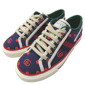 Gucci sneakers 606110 2AX10 canvas multicolor tennis 1977 35.5