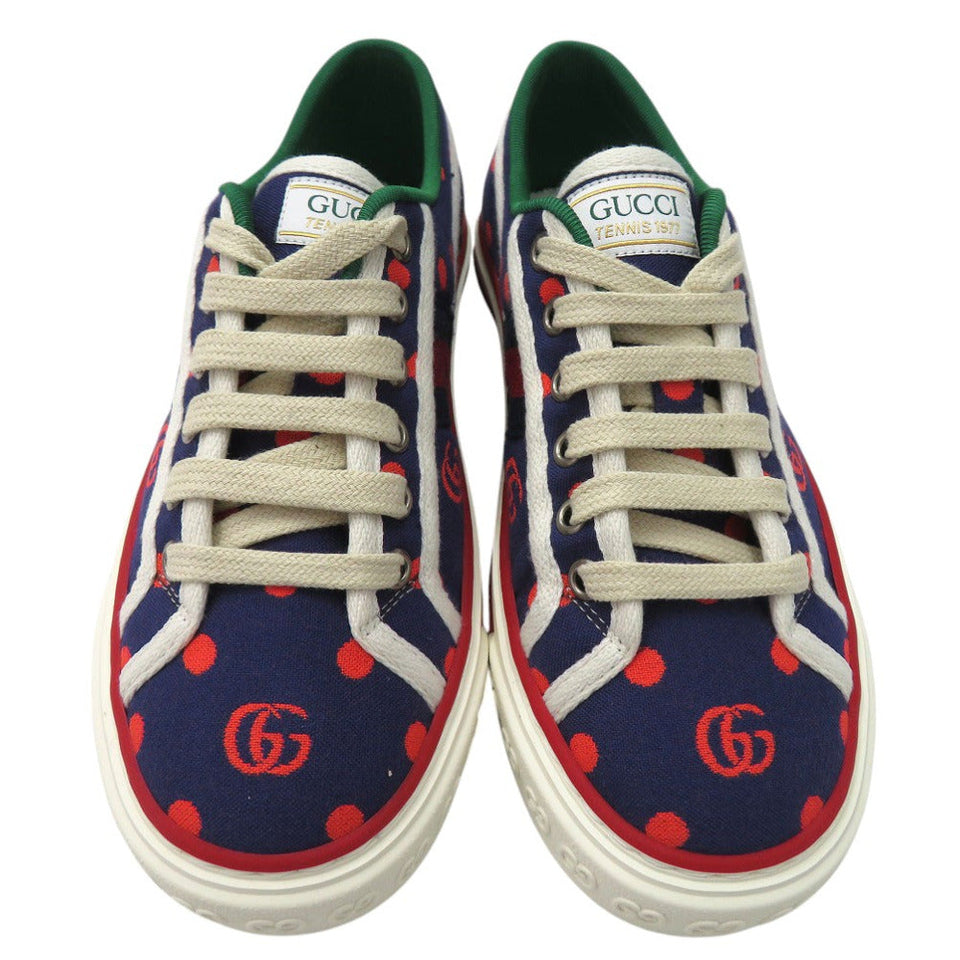 Gucci sneakers 606110 2AX10 canvas multicolor tennis 1977 35.5