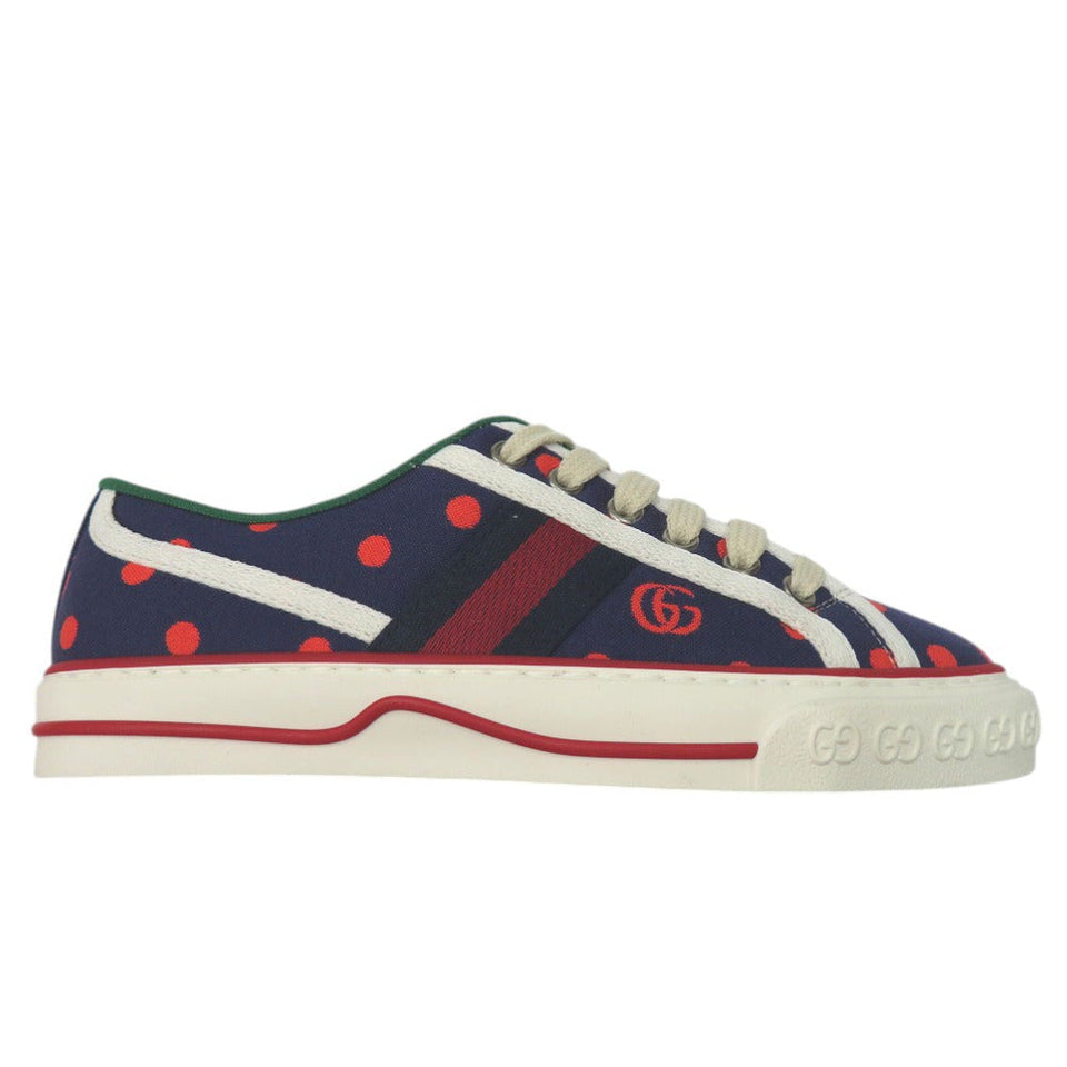 Gucci sneakers 606110 2AX10 canvas multicolor tennis 1977 35.5