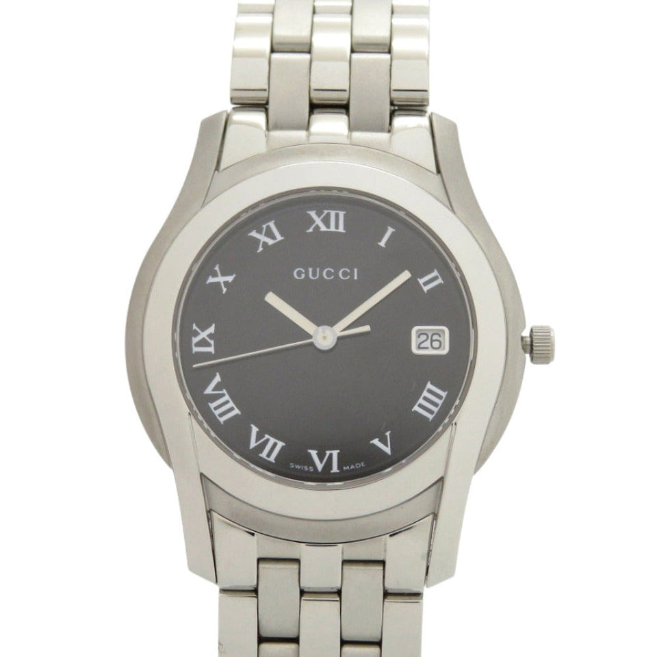 Gucci Watches Quartz 5500M Stainless Steel black G class date black dial
