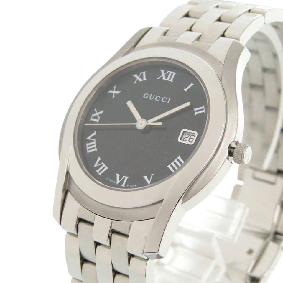 Gucci Watches Quartz 5500M Stainless Steel black G class date black dial