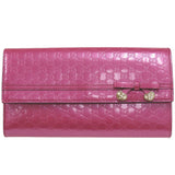Gucci Long Wallet Purse 253405 enamel pink
