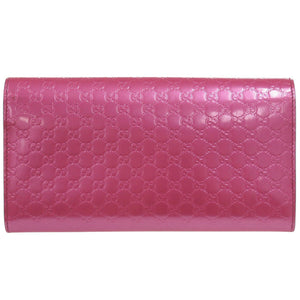 Gucci Long Wallet Purse 253405 enamel pink