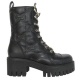 Gucci boots 718386 leather black 36 1/2