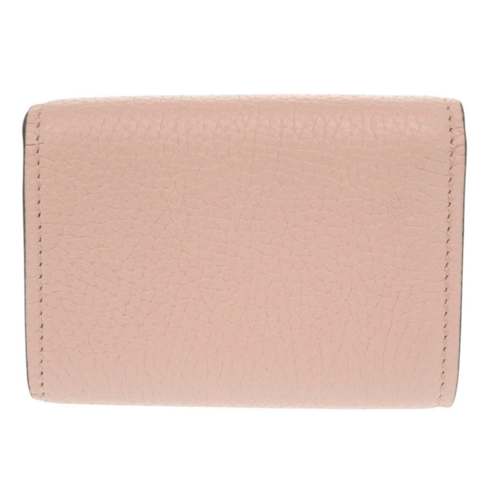 Gucci Tri-fold wallet 745988 leather pink Horsebit compact wallet