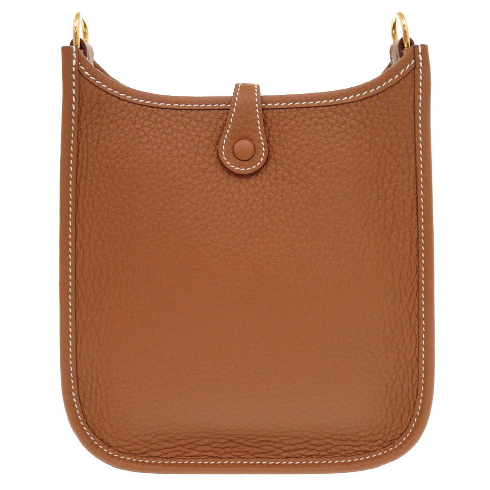 Hermes Shoulder Bag Taurillon Clemence gold Evelyn TPM Amazone
