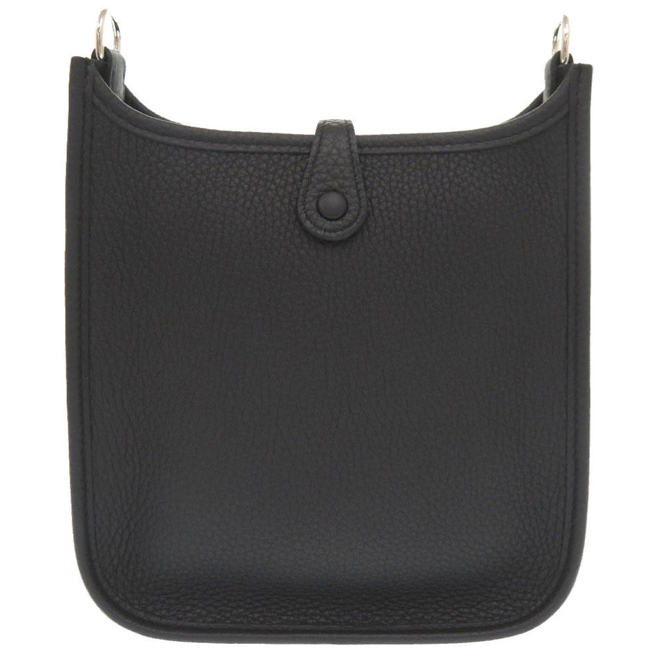 Hermes Shoulder Bag Taurillon Clemence black Evelyn TPM Amazone