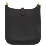 Hermes Shoulder Bag Taurillon Clemence black Evelyn TPM Amazone
