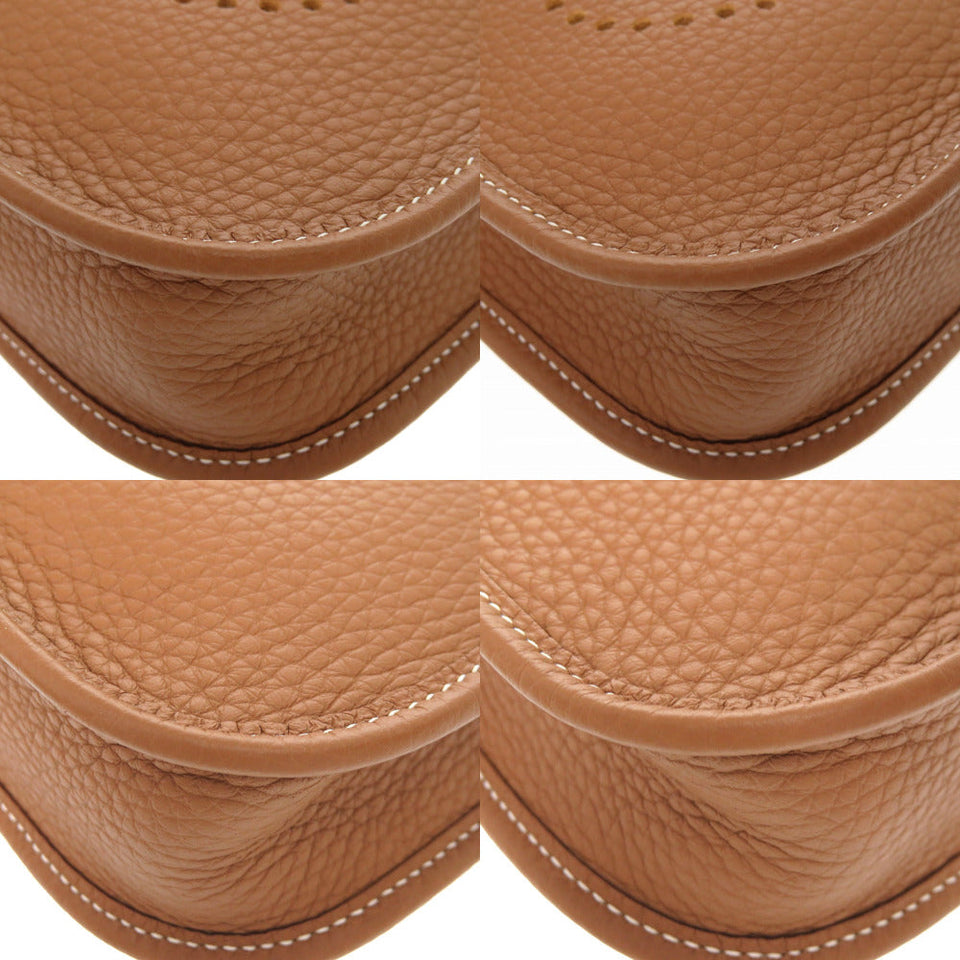 Hermes Shoulder Bag Taurillon Clemence gold Evelyn TPM Amazone