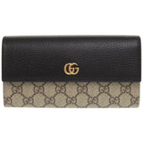 Gucci Long Wallet Purse 456116 AAE5E 1069 GG Supreme, Leather black