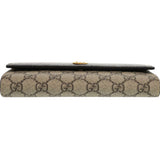 Gucci Long Wallet Purse 456116 AAE5E 1069 GG Supreme, Leather black