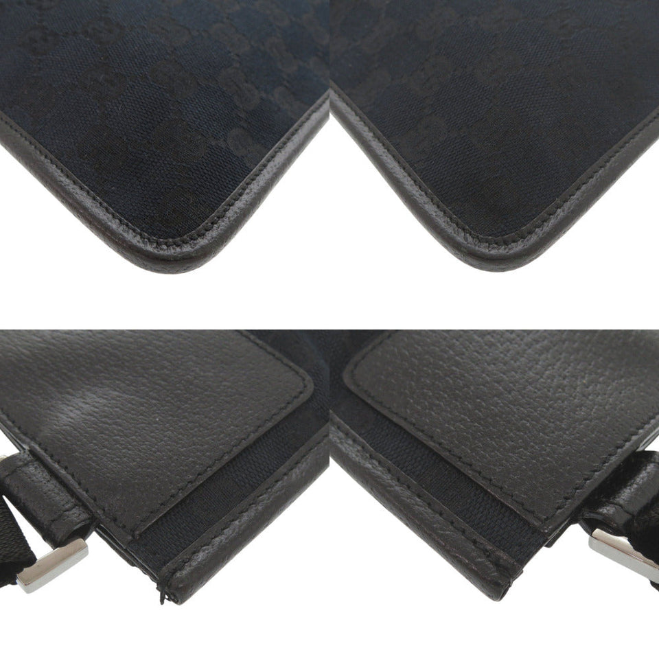 Gucci Shoulder Bag 27639 GG canvas, leather black